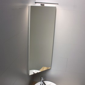 Armoire miroir rectangulaire d'angle à fixer au mur