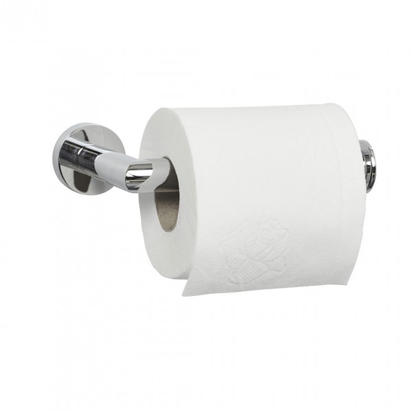 Porte rouleau papier WC design chromé - Forme équerre